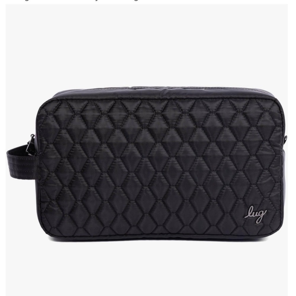 Lug Bunker Toiletry Bag Black Quilted Diamond Travel Cosmetic‎ Case NEW